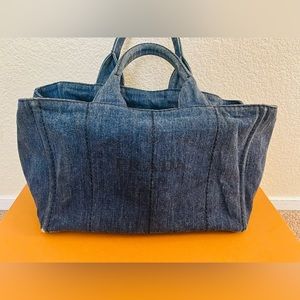🦋PRADA BLUE DENIM SATCHEL🦋